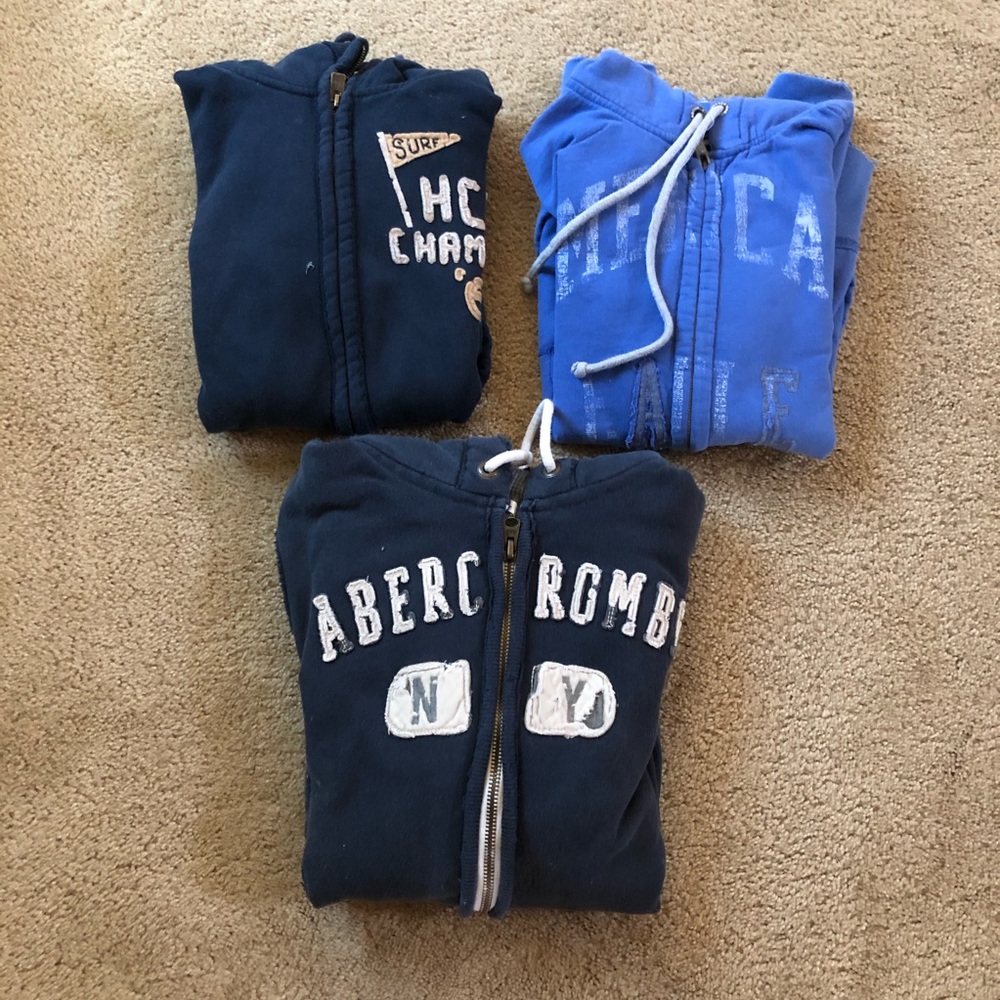 BUNDLE OF MENS ZIP UP HOODIES